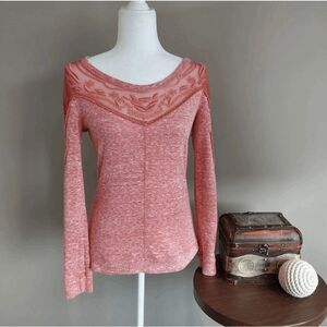 Maurices Top Sz S Heathered Cinnamon in color